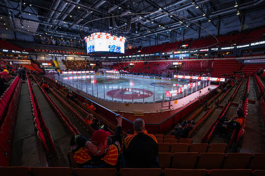 Interiör vy över Monitor ERP Arena