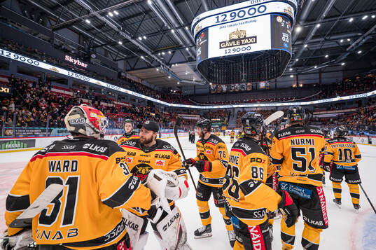 Luleås spelare jublar