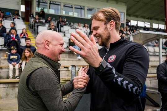 Rosengårds huvudtränare Joel Kjetselberg och