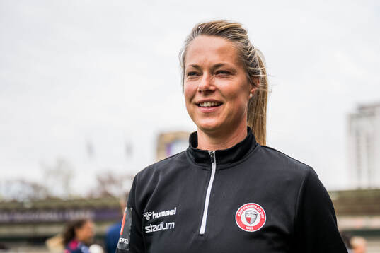 Kristianstads tränare Johanna Almgren