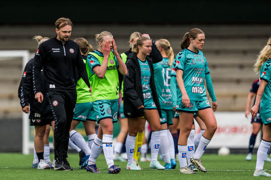 Kristianstads tränare Daniel Angergård och Katla