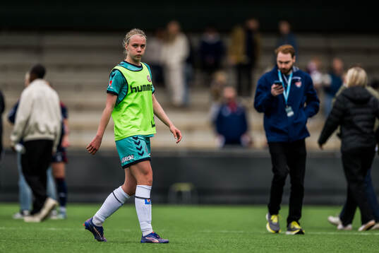 Kristianstads Katla Tryggvadottir deppar