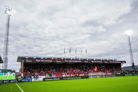 Spectators in the stands