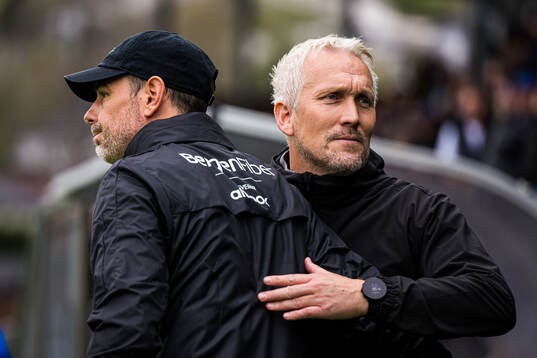 Freyr Alexandersson, head coach of Brann, and Jørgen