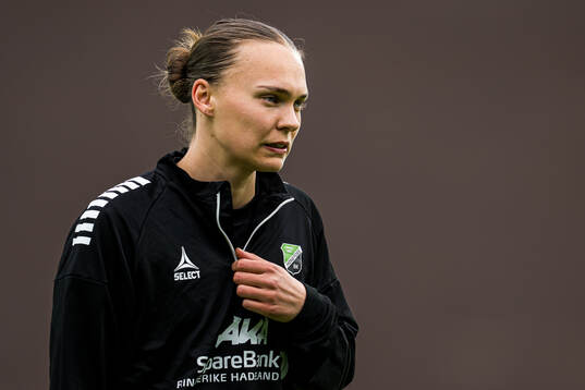 Synne Masdal of Hønefoss warms up