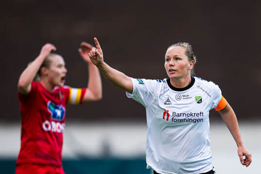 Silje Bekkåsen Nyhagen of Hønefoss celebrates