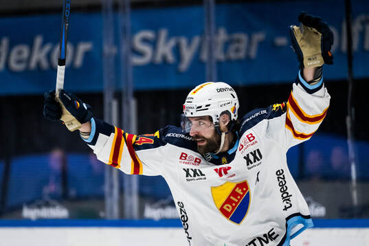 Djurgårdens Ludvig Rensfeldt jublar