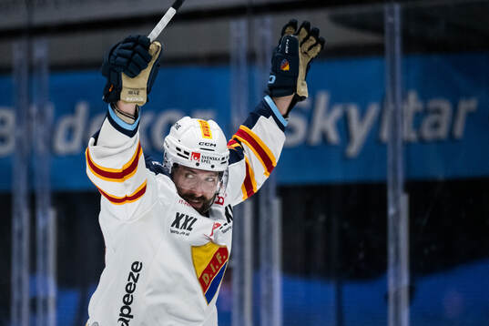 Djurgårdens Ludvig Rensfeldt jublar