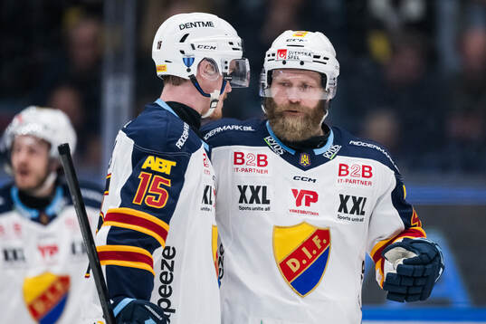 Djurgårdens Patrick Thoresen och Filip Eriksson