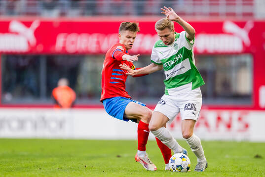Helsingborgs Adrian Svanbäck och Västerås Jonathan Ring