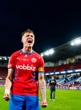 Helsingborgs Marcus Gudmann jublar