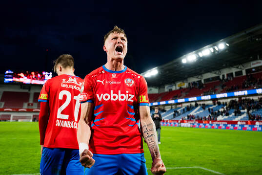 Helsingborgs Marcus Gudmann jublar