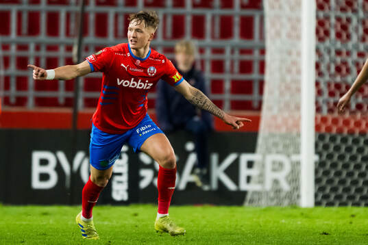 Helsingborgs Marcus Gudmann jublar