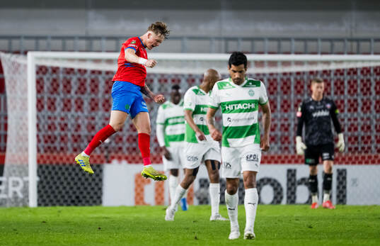 Helsingborgs Marcus Gudmann jublar