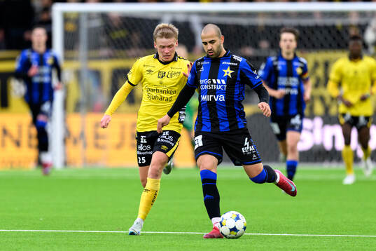 Elfsborgs Ari Sigurpálsson och Sirius Saba Mamatsashvili