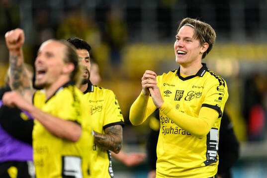 Elfsborgs Taylor Silverholt jublar