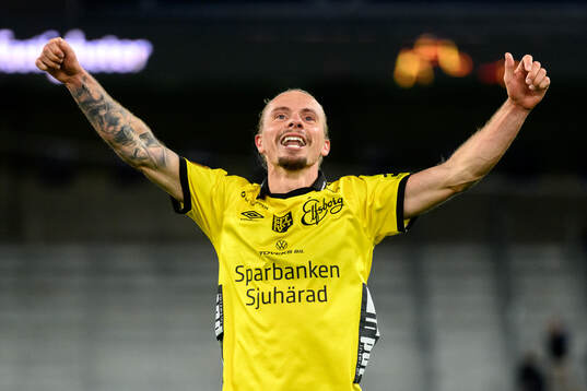 Elfsborgs Niklas Hult jublar