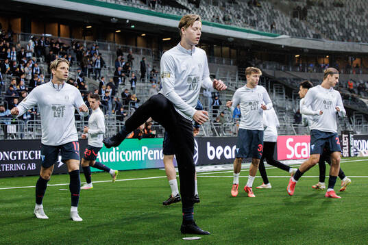 Malmö FFs Jens Stryger Larsen och Nils Zätterström