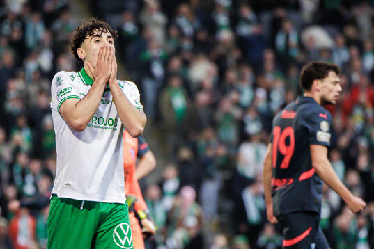 Hammarbys Sebastian Tounekti deppar