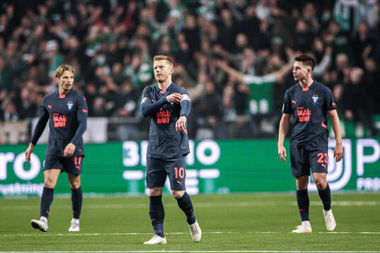 Malmö FFs Anders Christiansen deppar