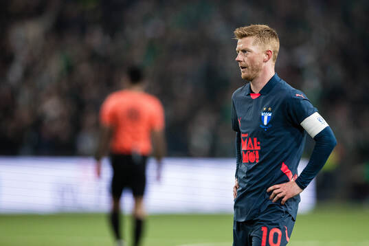 Malmö FFs Anders Christiansen deppar