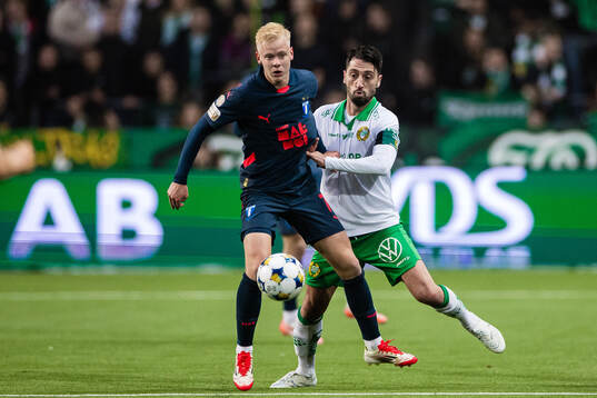 Malmö FFs Otto Rosengren och Hammarbys Nahir Besara
