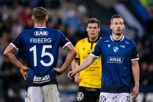 Halmstads Gisli Eyjolfsson deppar