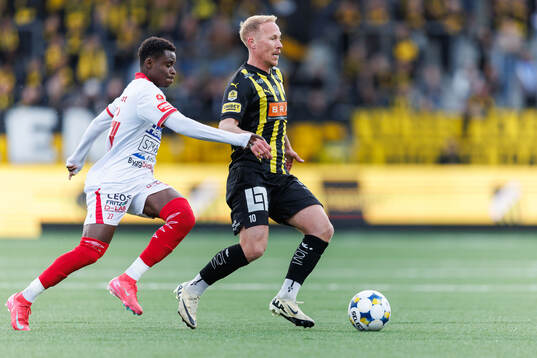 under fotbollsmatchen i Allsvenskan mellan Häcken och