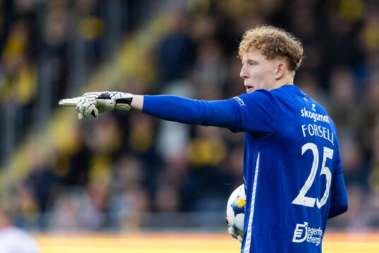 Degerfors målvakt Rasmus Forsell