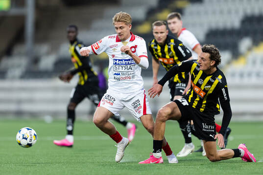 Degerfors Elias Pihlström och Häckens Silas Andersen