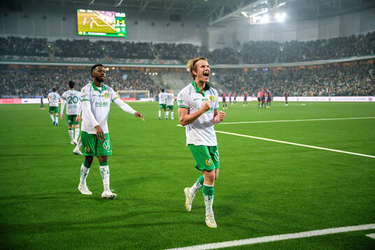 Hammarbys Markus Karlsson jublar