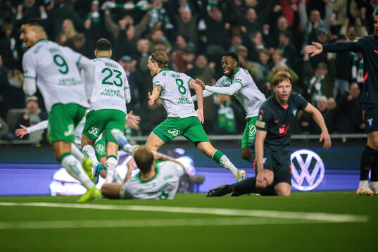 Hammarbys Markus Karlsson jublar
