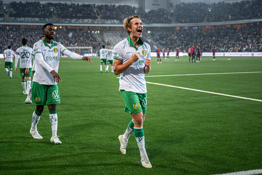 Hammarbys Markus Karlsson jublar