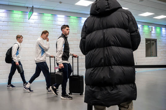 Malmö FFs Hugo Bolin, Erik Botheim och Lasse Berg Johnsen