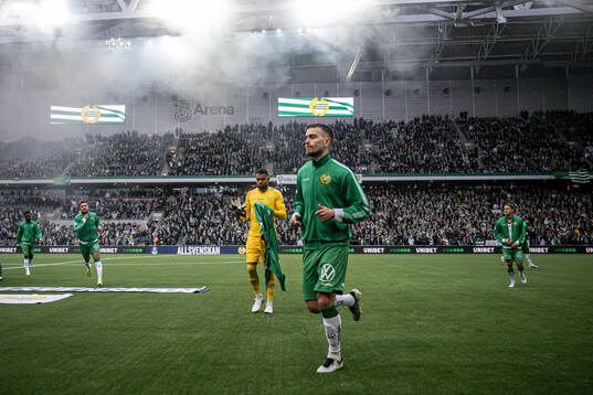 Hammarbys målvakt Warner Hahn och Pavle Vagic