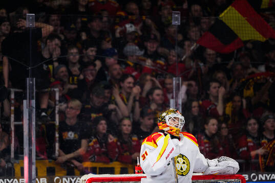 Brynäs målvakt Erik Källgren deppar
