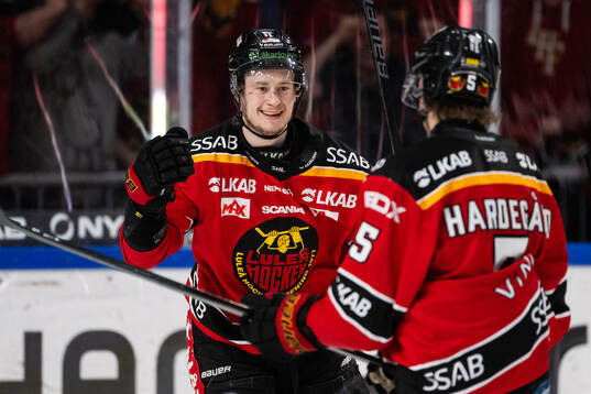 Luleås Pontus Andreasson jublar