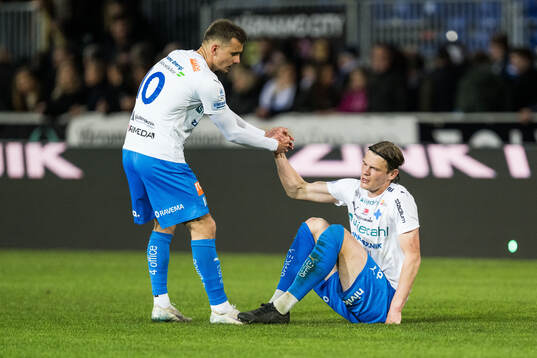 Värnamos Ajdin Zeljkovic och Hugo Andersson deppar
