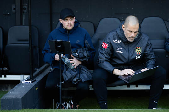 Brommapojkarnas tränare Fredrik Landén och tränare Ulf