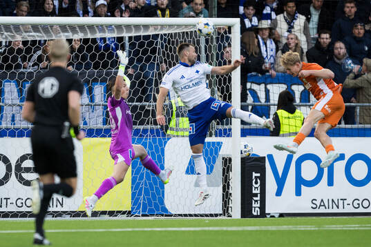 IFK Norrköpings David Andersson och Max Watson mot IFK