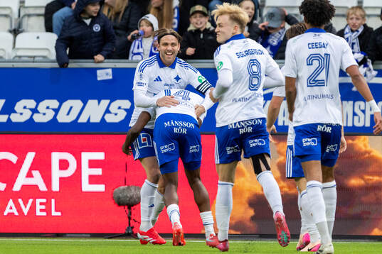 IFK Norrköpings Christoffer Nyman jublar