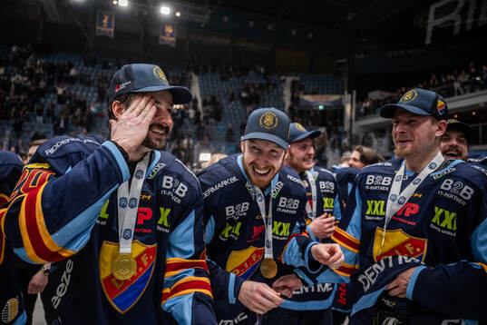 Djurgårdens Jonathan Tychonick, Colby Sissons och Jakob