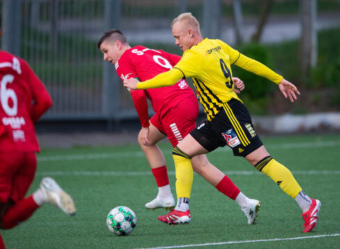 Lineros Ludvig Bergman och IFK Hässleholms Alexander