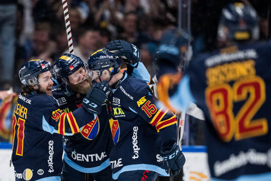 Djurgårdens Tyler Kelleher, Patrick Thoresen och Filip