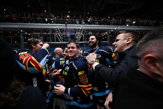Djurgårdens Hugo Blixt jublar