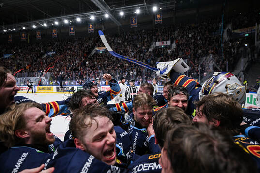 Djurgårdens spelare jublar