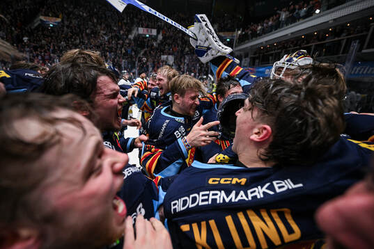 Djurgårdens spelare jublar