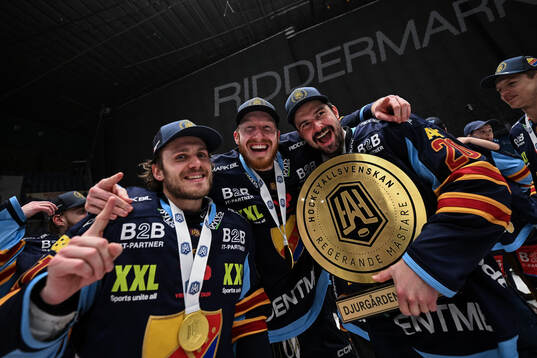 Djurgårdens Tyler Kelleher, Colby Sissons och Jonathan