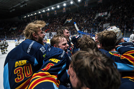 Djurgårdens målvakt Hugo Hävelid och Mattias Hävelid
