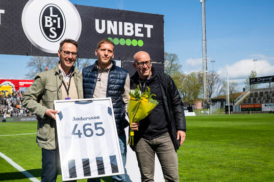 Landskronas ordförande Anders Ekblad och sportchef Billy